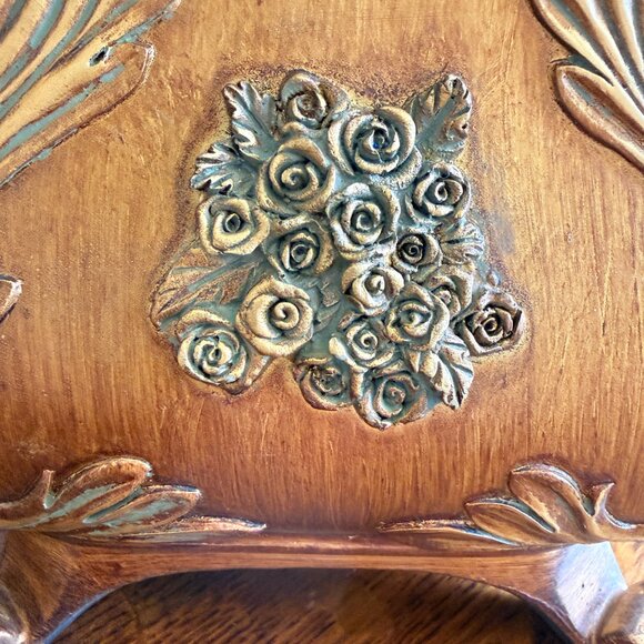 Large Vintage Ornate Heavy Trinket Box - Picture 11 of 16